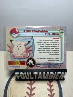 Topps Pokemon Tv Animation Clefable Foil Card - Image 2
