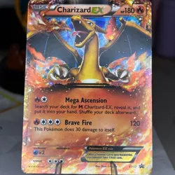 Pokemon TCG Charizard EX XY17 Holo Ultra Rare Black Star Promo Card NM-LP - Image 1