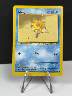 Pokemon TCG Staryu Base Set, Unlimited Common Card 65/102 - Image 1