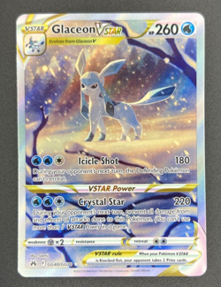 Glaceon VSTAR GG40/GG70 Crown Zenith Galarian Gallery Ultra Rare Pokemon Card NM - Image 1