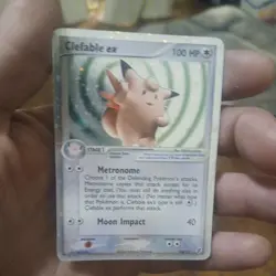 Clefable EX 106/112 - Firered & Leafgreen Holo SWIRL Pokemon TCG Card - Image 1