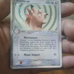 Clefable EX 106/112 - Firered & Leafgreen Holo SWIRL Pokemon TCG Card - Image 5