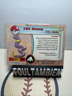 Topps Pokemon Tv Animation Ekans Foil Card - Image 2