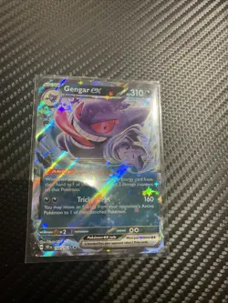 Pokemon Gengar EX TCG Temporal Forces Holo Card 104/162 Double Rare - Image 1