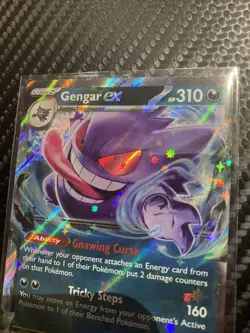 Pokemon Gengar EX TCG Temporal Forces Holo Card 104/162 Double Rare - Image 3