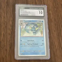 Vaporeon Cosmos Holo #168 - CGC 10 GEM MINT - Pokemon Promo Card - Image 1