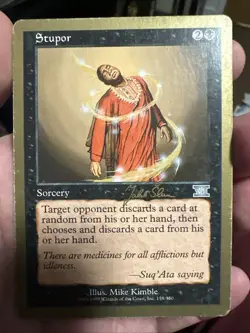 Stupor (Jakub Slemr - 1999) World Championship NM Black Uncommon CARD - Image 1