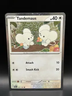 Cosmo Holo Tandemaus (Swirl) 167/193 - Pokemon Paldea Evolved Card - NM - Image 1