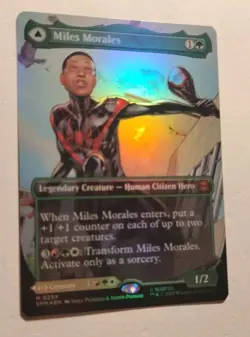 Foil Miles Morales 0234 (Borderless) Marvel's Spider-Man MTG Magic The Gathering - Image 5