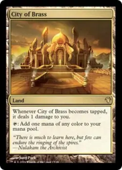 MTG English City of Brass NM Normal Modern Event Deck 2014 - Image 1