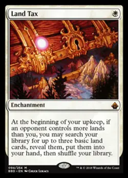 Land Tax Magic mtg Moderate Play, English Battlebond x1 - Image 1