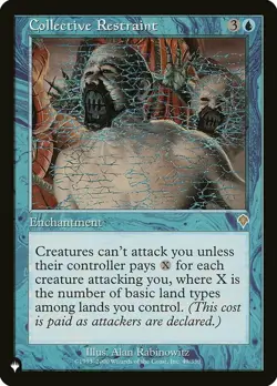 Collective Restraint - The List Magic mtg Moderate Play, English The List x1 - Image 1