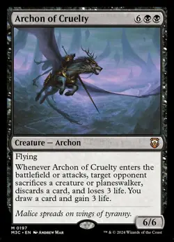 Archon of Cruelty Magic mtg NM-Mint, English Commander Modern Horizons 3 x1 - Image 1