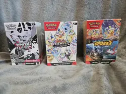 Pokemon TCG Scarlet & Violet White Flare Prismatic Surging Sparks Booster Bundle - Image 1