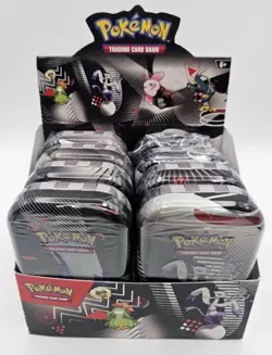 Pokemon Unova SV10.5 Mini Tin Display - 8 Sealed Tins - Black Bolt White Flare - Image 1