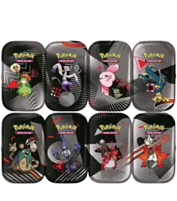 New Pokemon TCG SV10.5 Black Bolt & White Flare Unova Mini Tin Display Sealed. - Image 2