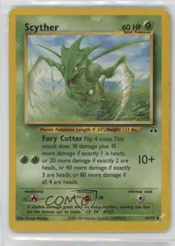 Scyther Pokemon Neo Discovery #46 2001 - Image 1