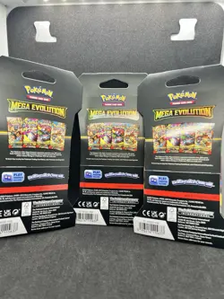3 X Pokemon Mega Evolution Sleeved Booster Pack Sealed - Full Art Set US SELLER - Image 3