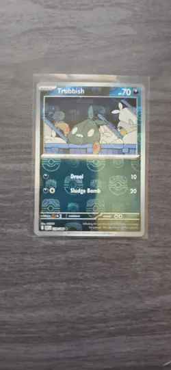 Pokemon TCG Trubbish Reverse Holo Master Ball Pattern 059/086 White Flare *NM* - Image 1