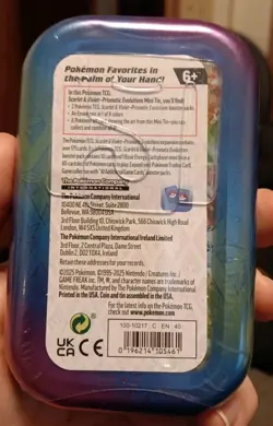 Pokemon TCG: Scarlet & Violet Prismatic Evolutions Mini Tin Box Glaceon SEALED - Image 2