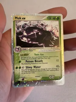 2003 Pokemon - Muk EX Holo Rare - EX Dragon 96/97 SWIRL - Nintendo - Image 1