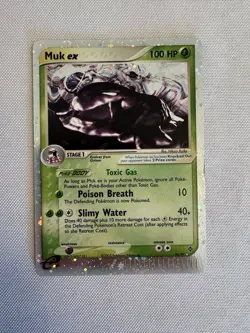 2003 Pokemon - Muk EX Holo Rare - EX Dragon 96/97 SWIRL - Nintendo - Image 2