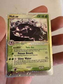 2003 Pokemon - Muk EX Holo Rare - EX Dragon 96/97 SWIRL - Nintendo - Image 3