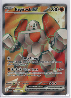 Pokemon TCG Regirock ex 214/182 Destined Rivals Full Art VLP - NM - PACK FRESH - Image 1