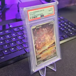 2024 POKEMON SSP EN-SURGING SPARKS ILLUSTRATION RARE #204 MESPRIT PSA 10 - Image 3