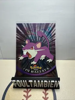 Pokemon - Topps 1999 - Rattata #19 - Textured Holo Foil - Image 1