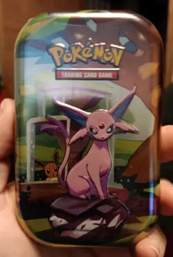Pokemon TCG: Scarlet & Violet Prismatic Evolutions Mini Tin Box Espeon SEALED - Image 1