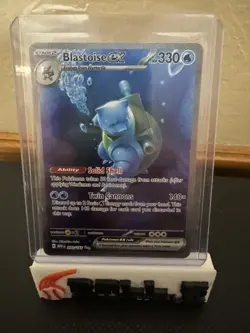 Pokemon TGC Scarlet and Violet 151 Blastoise ex SIR 200/165 Clean - Image 1