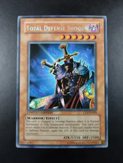 YUGIOH 2004 | TOTAL DEFENSE SHOGUN | CT1-EN001 | LIMITED EDT | VG - EXCELLENT - Image 1