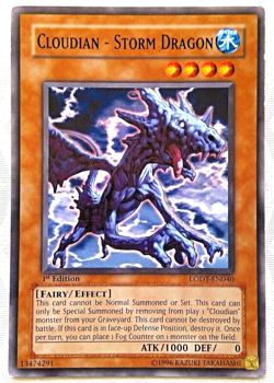 YuGiOh! - Cloudian - Strom Dragon - LODT-EN040 - 1st Edition - Common - Image 1