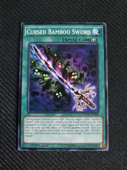 Cursed Bamboo Sword NECH-EN068 Common 1st Edition NM Yugioh - Image 1