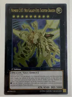 Yugioh Number C107: Neo Galaxy-Eyes Tachyon Dragon PRIO Ulti Rare 1st Ed. NM - Image 1