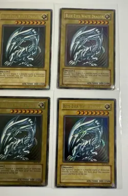2002 Yugioh Blue-Eyes White Dragon SDK Lot of 6 Cards DMG-MP - Image 4