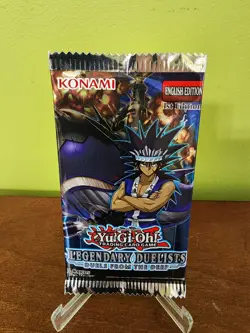 1x YuGiOh Legendary Duelists Duels From The Deep 1st First Edition Booster Pack - Image 2