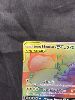 Pokemon Cards: Team Up Secret Rare: Eevee & Snorlax GX 191/181 - Image 2