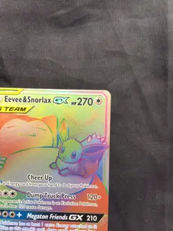 Pokemon Cards: Team Up Secret Rare: Eevee & Snorlax GX 191/181 - Image 3