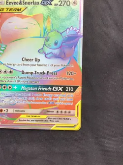 Pokemon Cards: Team Up Secret Rare: Eevee & Snorlax GX 191/181 - Image 4