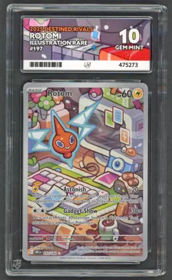 Pokemon Cards - ACE 10 Rotom 197/182 - Destined Rivals IR - PSA BGS CGC - Image 1