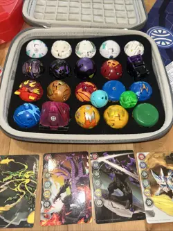 Bakugan Battle Brawlers Lot Of 22 With Carry Cases Cards Battle Arena - Image 2