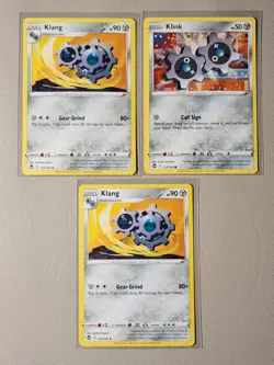 lot of 125 assorted Klink, Klang, Klinklang Pokemon cards NM - Image 1