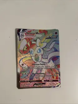 Pokemon TCG Evolving Skies Sylveon VMAX Rainbow Secret Rare Card 211/203 - Image 1