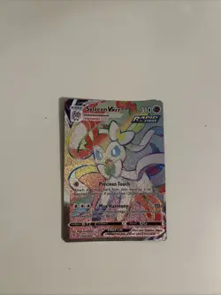 Pokemon TCG Evolving Skies Sylveon VMAX Rainbow Secret Rare Card 211/203 - Image 2