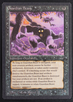 Guardian Beast MTG Card Arabian Nights Magic: the Gathering 1993 - Image 1