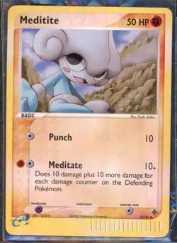 Pokemon Cards - Meditite 37/97 - Ex Dragon - eBay Live Sun 5th 6:30pm - Image 1
