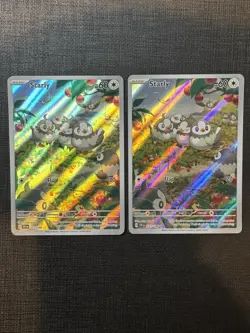 Pokemon TCG Starly Holo Card 221/198 Scarlet & Violet Base Near Mint (Lot Of 2) - Image 1