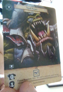 Warhammer Conquest LCG Void Pirate Fan Art Promo Card - Image 1